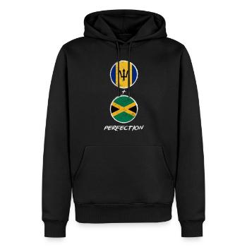 Barbados - Männer Premium Bio Hoodie - Schwarz - Vorne - Nico (187cm)
