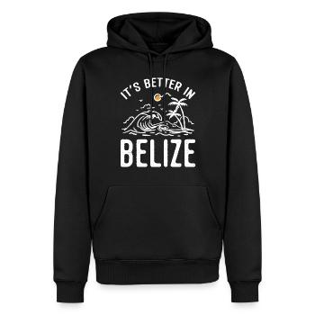 Belize Latino Belizer Belizerin Maya Geschenk - Männer Premium Bio Hoodie - Schwarz - Vorne - Nico (187cm)
