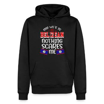 Belize Latino Belizean Belizean Maya Cadeau - Sweat à capuche Premium bio Homme - noir - Devant - Nico (187cm)