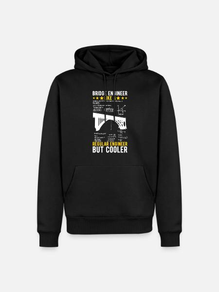 Bridge Engineer Bridge Construction - Men’s Premium Organic Hoodie - black