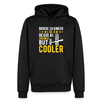 Bridge Engineer Bridge Construction - Men’s Premium Organic Hoodie - black - Front - Nico (187cm)