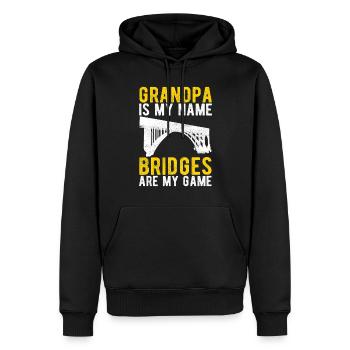 Bridge Engineer Bridge Construction - Men’s Premium Organic Hoodie - black - Front - Nico (187cm)