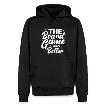 Brettspiel Brettspiele Spieleabend Spiele Geschenk - Männer Premium Bio Hoodie - Schwarz - Vorne - Nico (187cm)