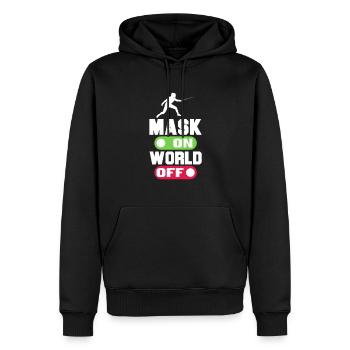 Escrime Épée Sabre Épée Épée Escrime Cadeau - Sweat à capuche Premium bio Homme - noir - Devant - Nico (187cm)