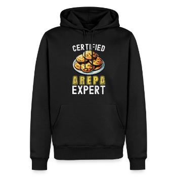 Venezolanische Arepas - Männer Premium Bio Hoodie - Schwarz - Vorne - Nico (187cm)