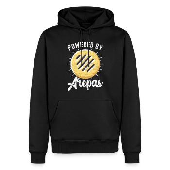 Venezolanische Arepas - Männer Premium Bio Hoodie - Schwarz - Vorne - Nico (187cm)
