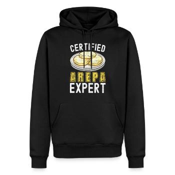 Venezolanische Arepas - Männer Premium Bio Hoodie - Schwarz - Vorne - Nico (187cm)