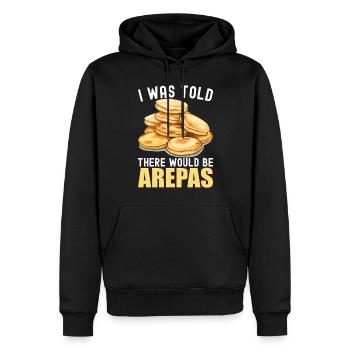 Venezolanische Arepas - Männer Premium Bio Hoodie - Schwarz - Vorne - Nico (187cm)