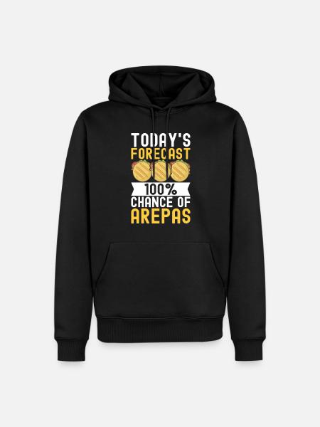 Venezuelan Arepas - Men’s Premium Organic Hoodie - black