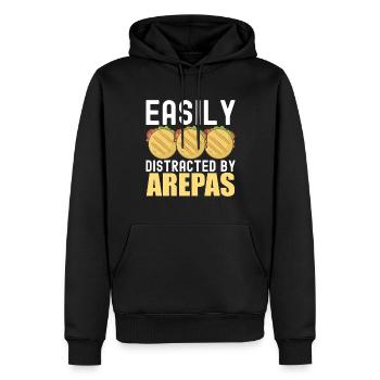 Venezolanische Arepas - Männer Premium Bio Hoodie - Schwarz - Vorne - Nico (187cm)