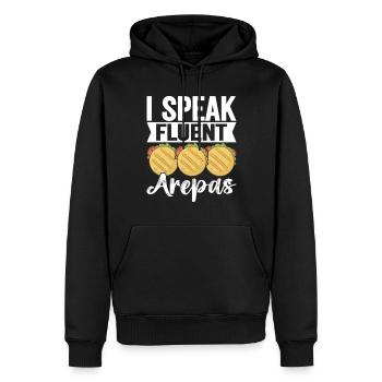 Venezolanische Arepas - Männer Premium Bio Hoodie - Schwarz - Vorne - Nico (187cm)