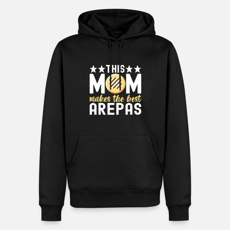 Venezolanische Arepas - Männer Premium Bio Hoodie - Schwarz