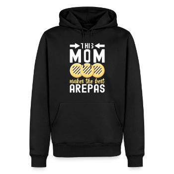 Venezolanische Arepas - Männer Premium Bio Hoodie - Schwarz - Vorne - Nico (187cm)