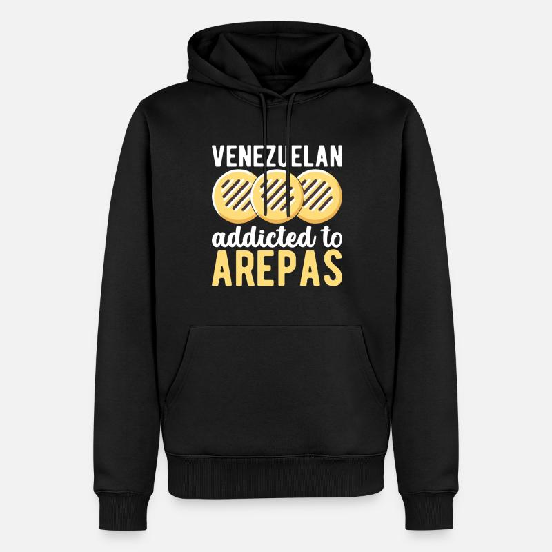 Arepas vénézuélienne - Sweat à capuche Premium bio Homme - noir