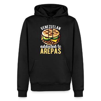 Venezolanische Arepas - Männer Premium Bio Hoodie - Schwarz - Vorne - Nico (187cm)