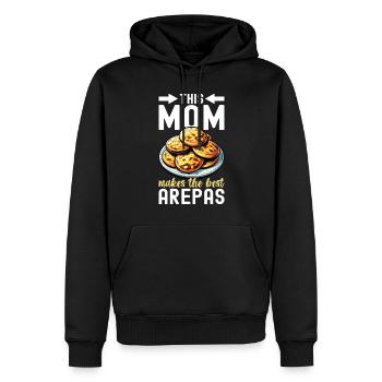 Venezolanische Arepas - Männer Premium Bio Hoodie - Schwarz - Vorne - Nico (187cm)