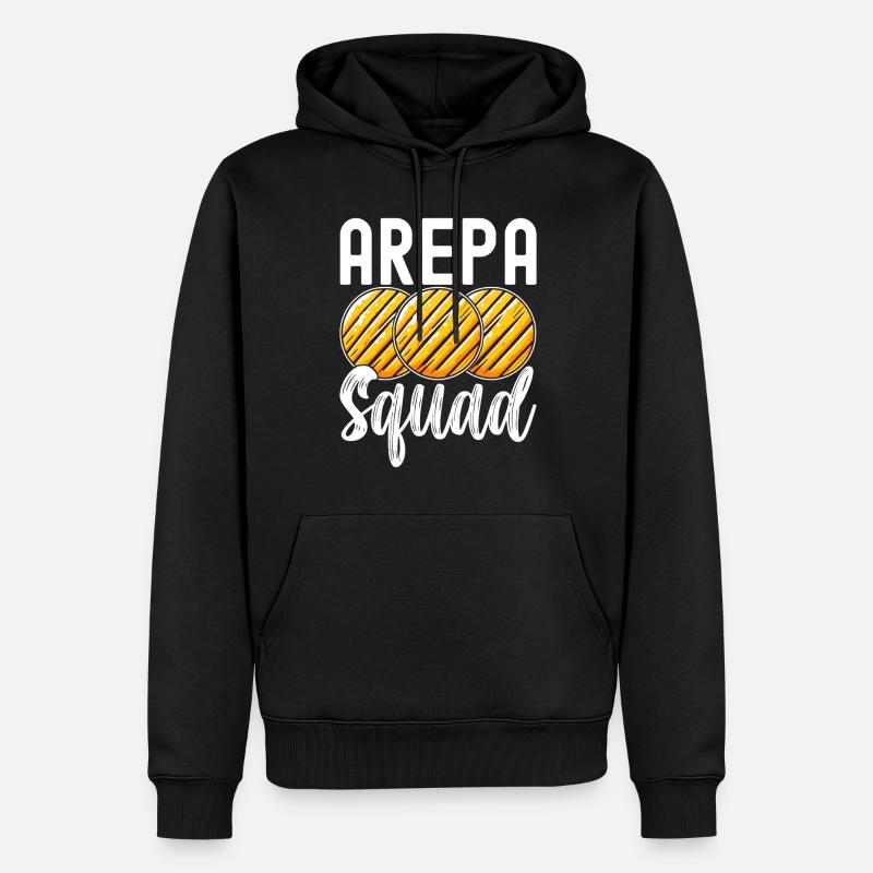 Venezolanische Arepas - Männer Premium Bio Hoodie - Schwarz