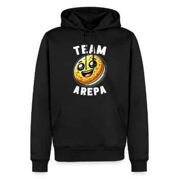 Venezolanische Arepas - Männer Premium Bio Hoodie - Schwarz - Vorne - Nico (187cm)