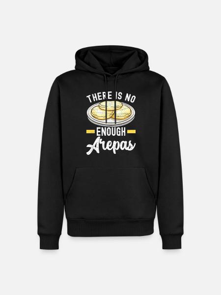 Venezuelan Arepas - Men’s Premium Organic Hoodie - black