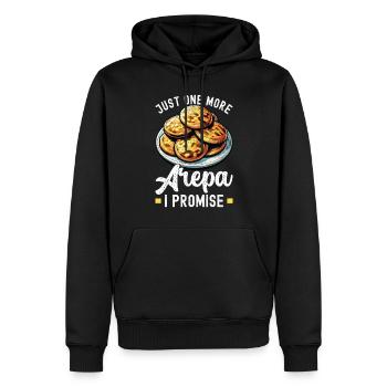 Venezolanische Arepas - Männer Premium Bio Hoodie - Schwarz - Vorne - Nico (187cm)