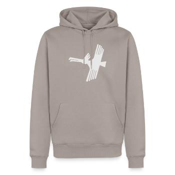 Nazca Lines | Peru Geoglyphs Las Líneas De Nazca - Men’s Premium Organic Hoodie - taupe - Front - Nico (187cm)