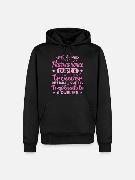A Super Pharmacist - Pharmacist Gift - Men’s Premium Organic Hoodie - black