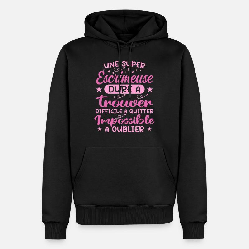 Ein super Fechter - Fecht-Geschenk - Männer Premium Bio Hoodie - Schwarz