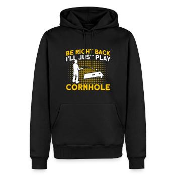 Cornhole Spiel Cornhole Spieler Maisloch Geschenk - Männer Premium Bio Hoodie - Schwarz - Vorne - Nico (187cm)