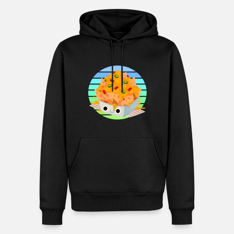 Chili Cheese Nacho Sunset - Sweat à capuche Premium bio Homme - noir