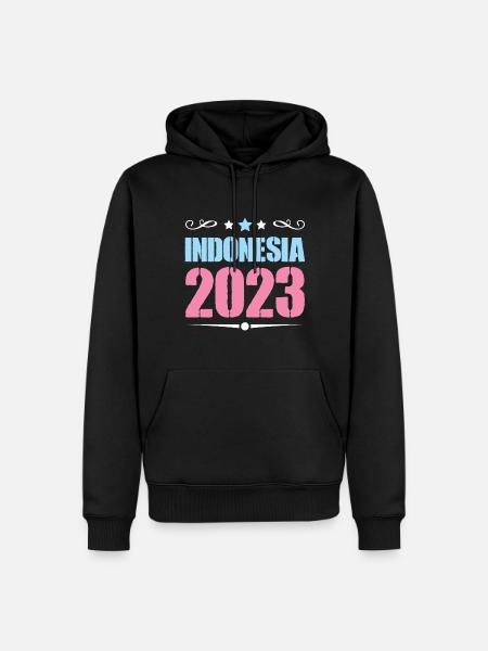Indonesia 2023 - Men’s Premium Organic Hoodie - black