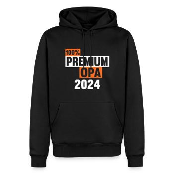 Werdender Opa 2031 - Männer Premium Bio Hoodie - Schwarz - Vorne - Nico (187cm)
