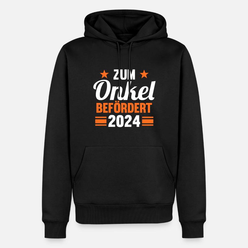 Werdender Onkel 2042 - Männer Premium Bio Hoodie - Schwarz