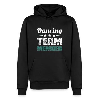 Dancing Team - Männer Premium Bio Hoodie - Schwarz - Vorne - Nico (187cm)
