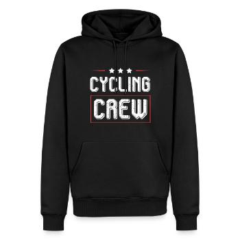 Cycling Crew - Men’s Premium Organic Hoodie - black - Front - Nico (187cm)