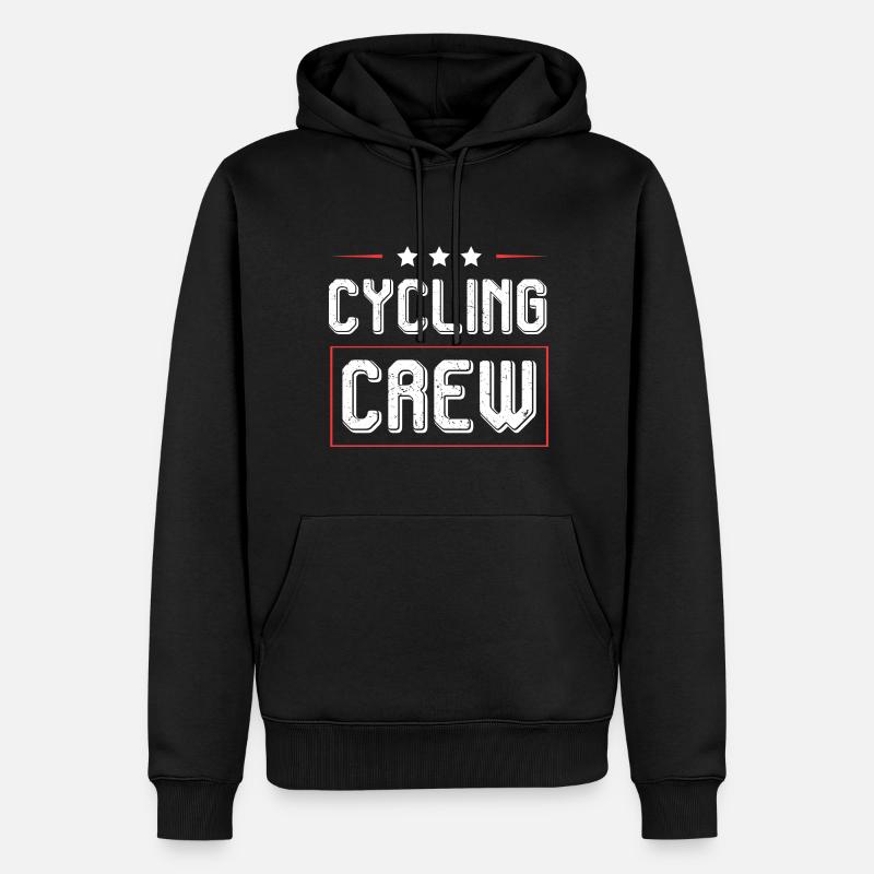 Cycling Crew - Männer Premium Bio Hoodie - Schwarz