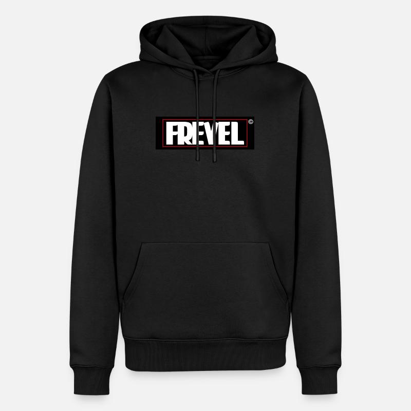 Frevel - Männer Premium Bio Hoodie - Schwarz