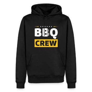 Équipe de barbecue - Sweat à capuche Premium bio Homme - noir - Devant - Nico (187cm)