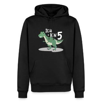 Perfektes Design für Jungen und Mädchen - Männer Premium Bio Hoodie - Schwarz - Vorne - Nico (187cm)