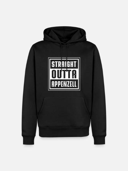 STRAIGHT OUTTA APPENZELL - Men’s Premium Organic Hoodie - black