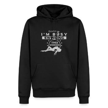 Trapeze artist costume trapeze vintage circus - Men’s Premium Organic Hoodie - black - Front - Nico (187cm)