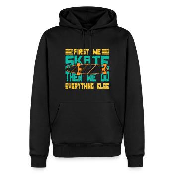 Skateboarding Skateboard Design For Skateboarder - Männer Premium Bio Hoodie - Schwarz - Vorne - Nico (187cm)