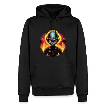 Brigade de pompiers étrangers - Sweat à capuche Premium bio Homme - noir - Devant - Nico (187cm)