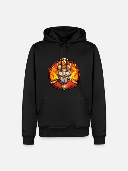 Fire Brigade König - Men’s Premium Organic Hoodie - black