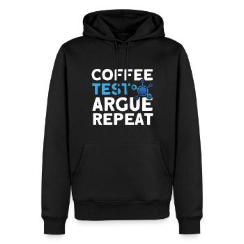 QA Engineer QA Tester Software Tester - Men’s Premium Organic Hoodie - black - Front - Nico (187cm)