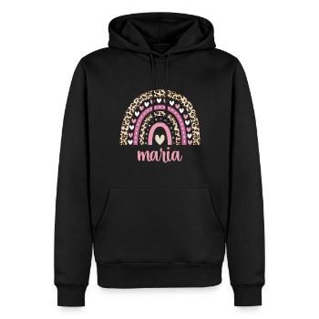 Maria Regenbogen Name Geburtstag Maria - Männer Premium Bio Hoodie - Schwarz - Vorne - Nico (187cm)