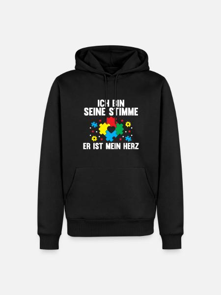 Autismus Autist Autisten - Männer Premium Bio Hoodie - Schwarz