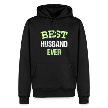 BEST HUSBAND EVER - Männer Premium Bio Hoodie - Schwarz - Vorne - Nico (187cm)