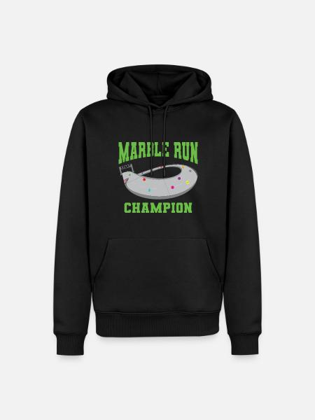MARBLE RUN - Men’s Premium Organic Hoodie - black