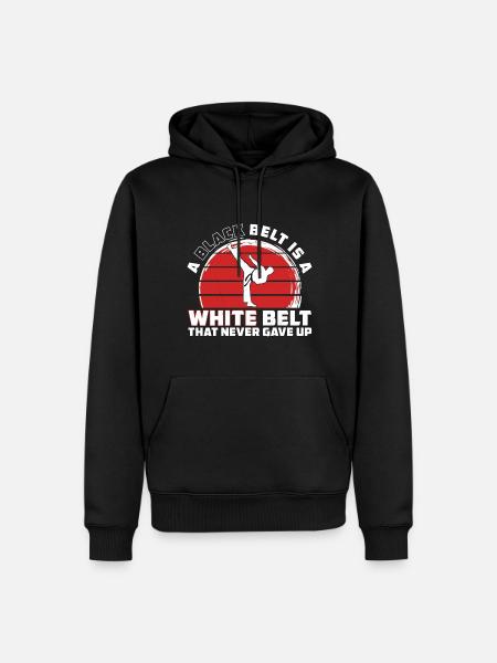Karate Motivation - White Belt Karate - Men’s Premium Organic Hoodie - black