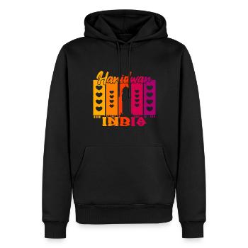 Haridwar India Sonnenuntergang - Männer Premium Bio Hoodie - Schwarz - Vorne - Nico (187cm)